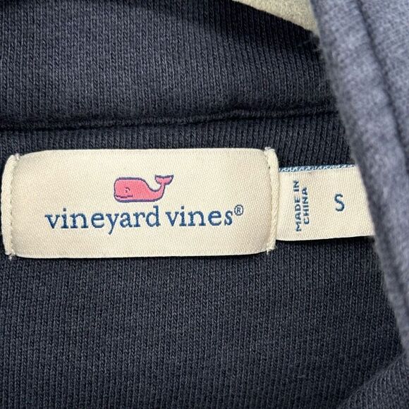 Vineyard Vines 1/4 Zip Pullover Sweatshirt Blue Small - Picture 2 of 7
